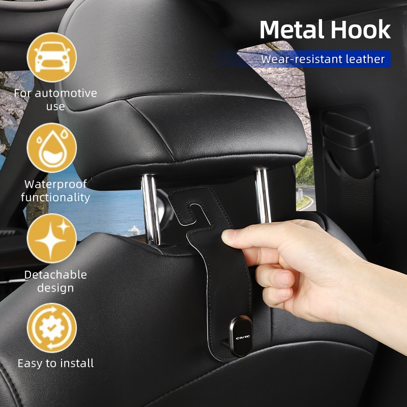Car Accessories Honda Crv - 가죽 자동차 시트 백 후크 보관함