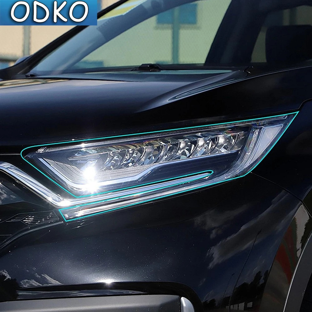 자동차 TPU 헤드 라이트 틴트 블랙 보호 필름 보호  - Car Accessories Honda Crv 리뷰 및 가격