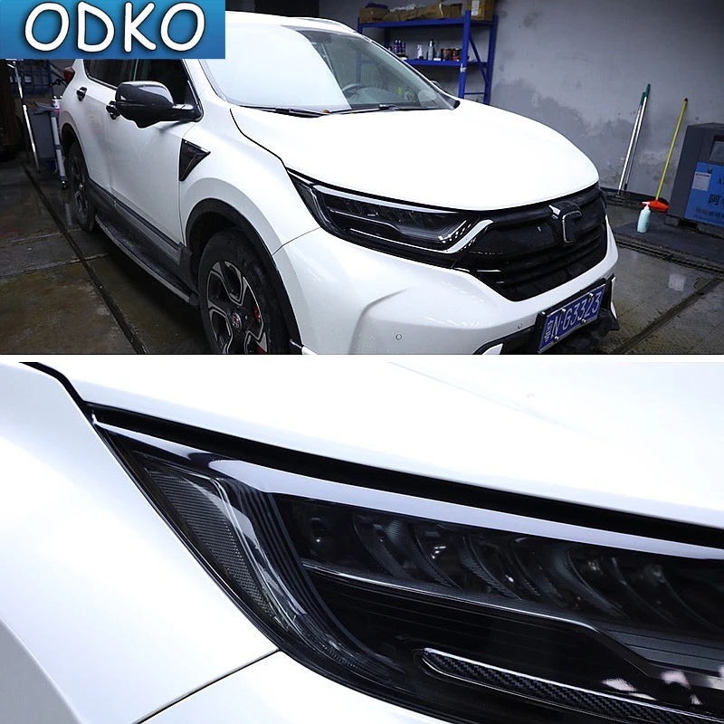 자동차 TPU 헤드 라이트 틴트 블랙 보호 필름 보호  - Car Accessories Honda Crv 리뷰 및 가격