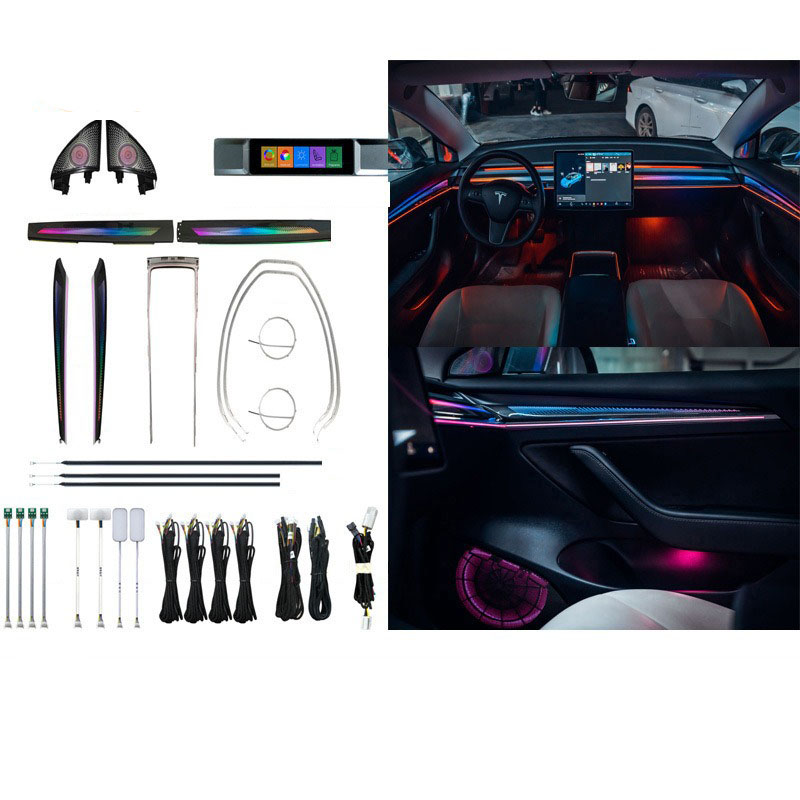 테슬라 모델 3 Y 시트 등받이 앰비언트 조명 개조 자 - Car Accessories For Interior 리뷰 및 가격
