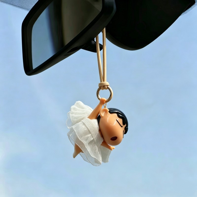 크레용신짱 엔젤 발레 미니 자동차 백미러 장식 펜던트  - Car Accessories For Interior 리뷰 및 가격