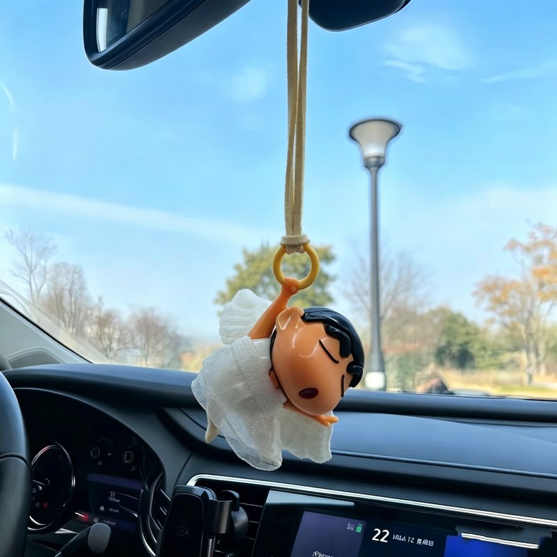 크레용신짱 엔젤 발레 미니 자동차 백미러 장식 펜던트  - Car Accessories For Interior 리뷰 및 가격