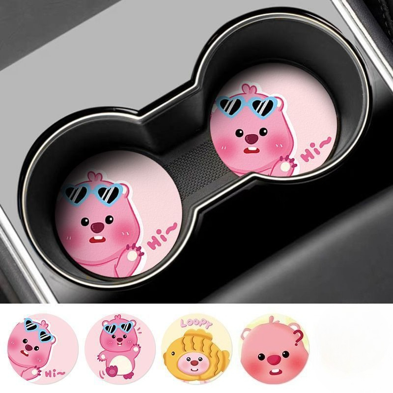 루피 크리에이티브 만화 자동차 코스터 (남아, 여아용) - Car Accessories For Interior 리뷰 및 가격