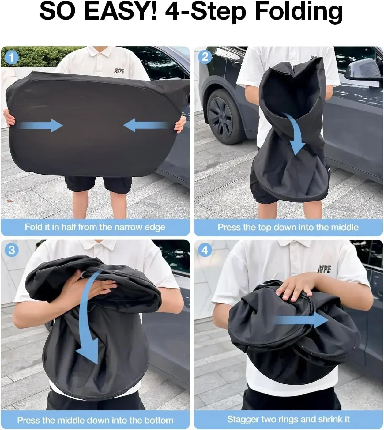 차량용 티타늄 실버 앞유리 차양막, 두꺼운 접이식 햇빛 - Car Accessories For Interior 리뷰 및 가격